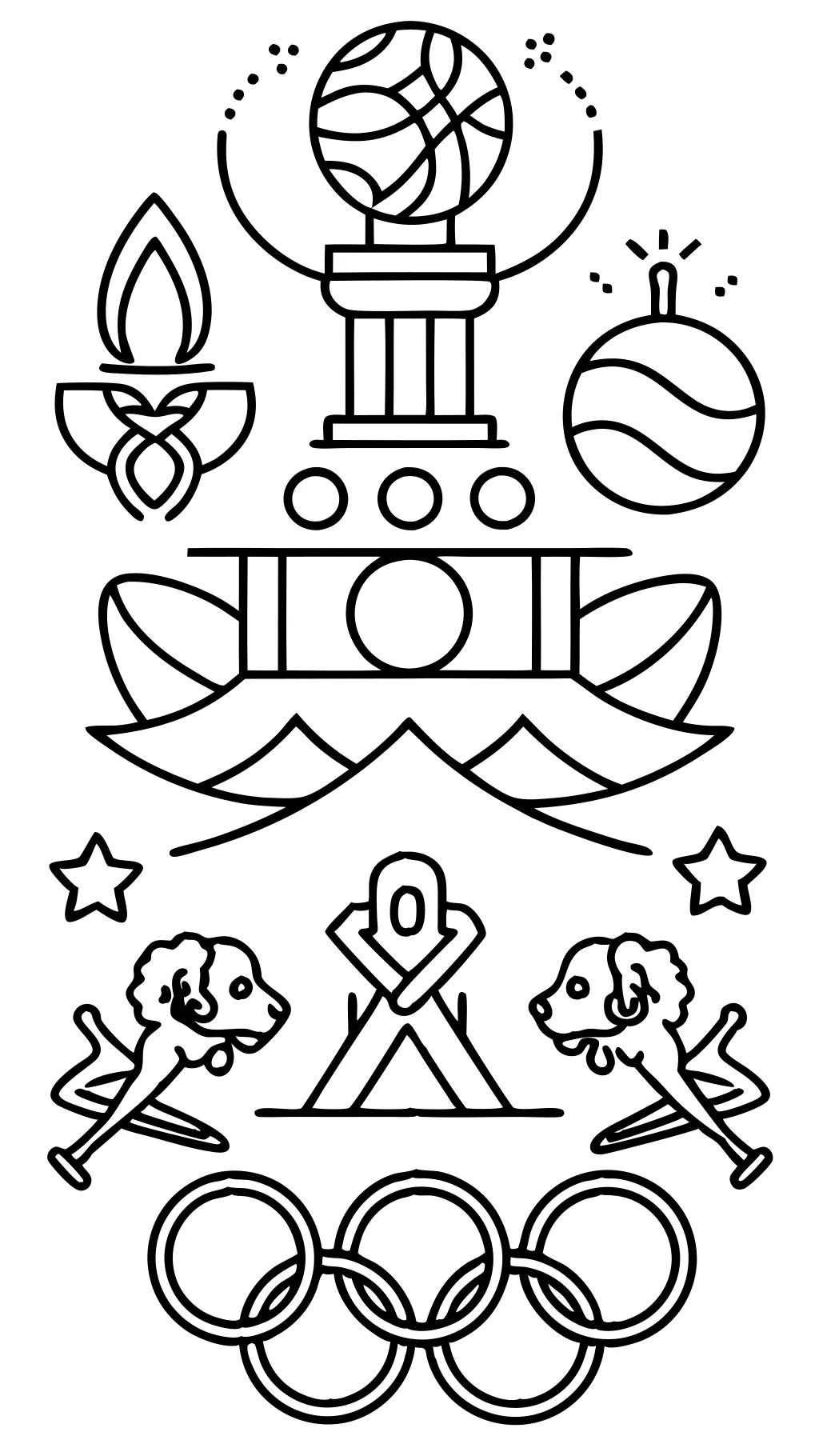 olympic coloring page